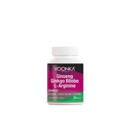 Voonka Ginseng Ginkgo Biloba L-Arginine 30 Kapsül