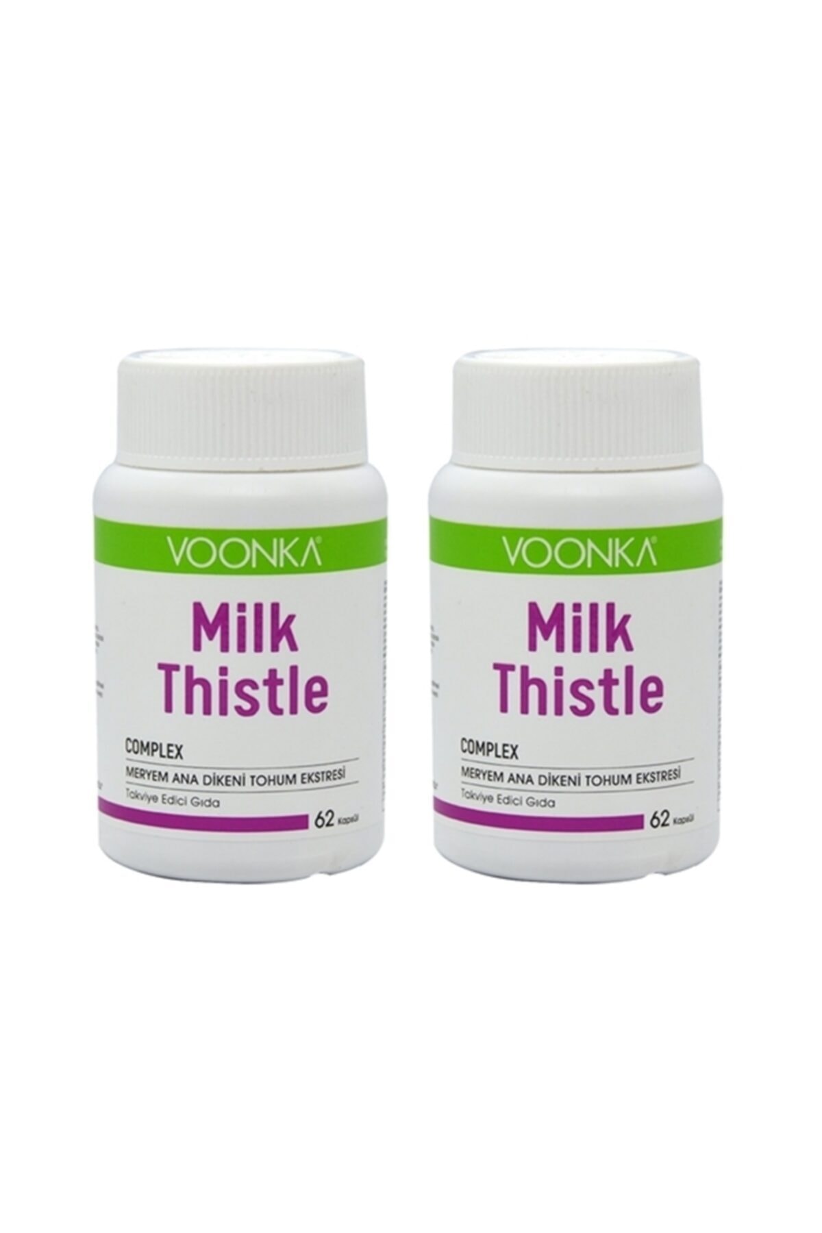 Voonka Milk Thistle 62 Kapsül 2 Kutu
