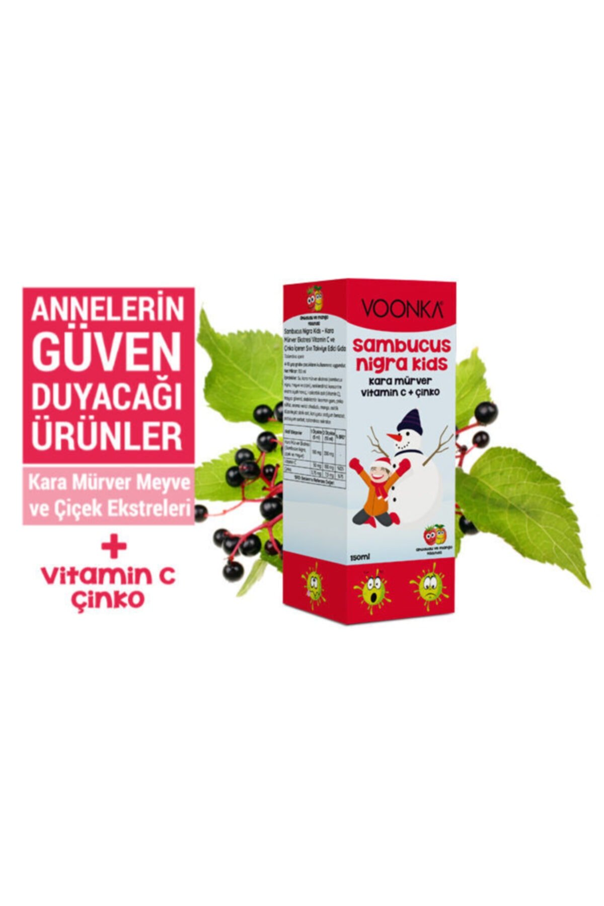Voonka Sambucus Kids Şurup 150 ml