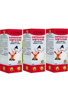 Voonka Sambucus Kids Şurup 150 ml 3 Kutu