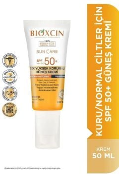 Bioxcin Güneş Kremi Kuru & Normal Ciltler İçin SPF50 50 ml