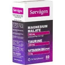 Sorvagen Magnezyum Malat Taurin ve Vitamin B6 P5P 60 Tablet