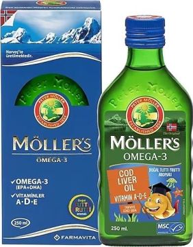 Möller's Omega-3 Balık Yağı Şurubu Tutti Frutti 250 ml