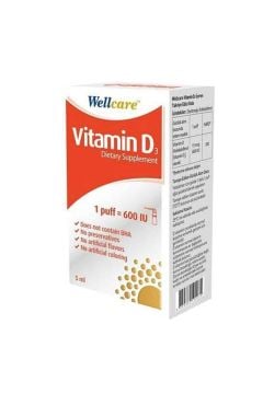 Wellcare Vitamin D3 600 IU 5 ml