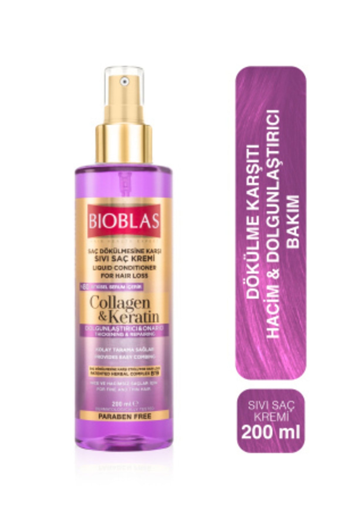 Bioblas Collagen Keratin Sıvı Saç Kremi 200 ml
