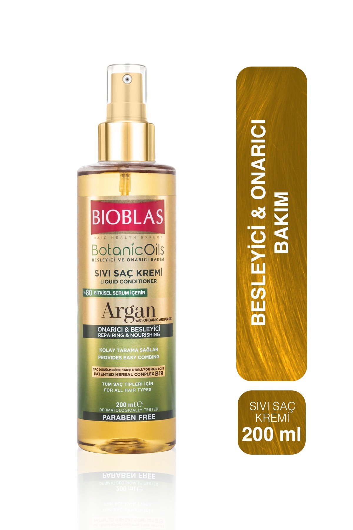 Bioblas Botanic Oil Argan Yağlı Sıvı Saç Kremi 200 ml