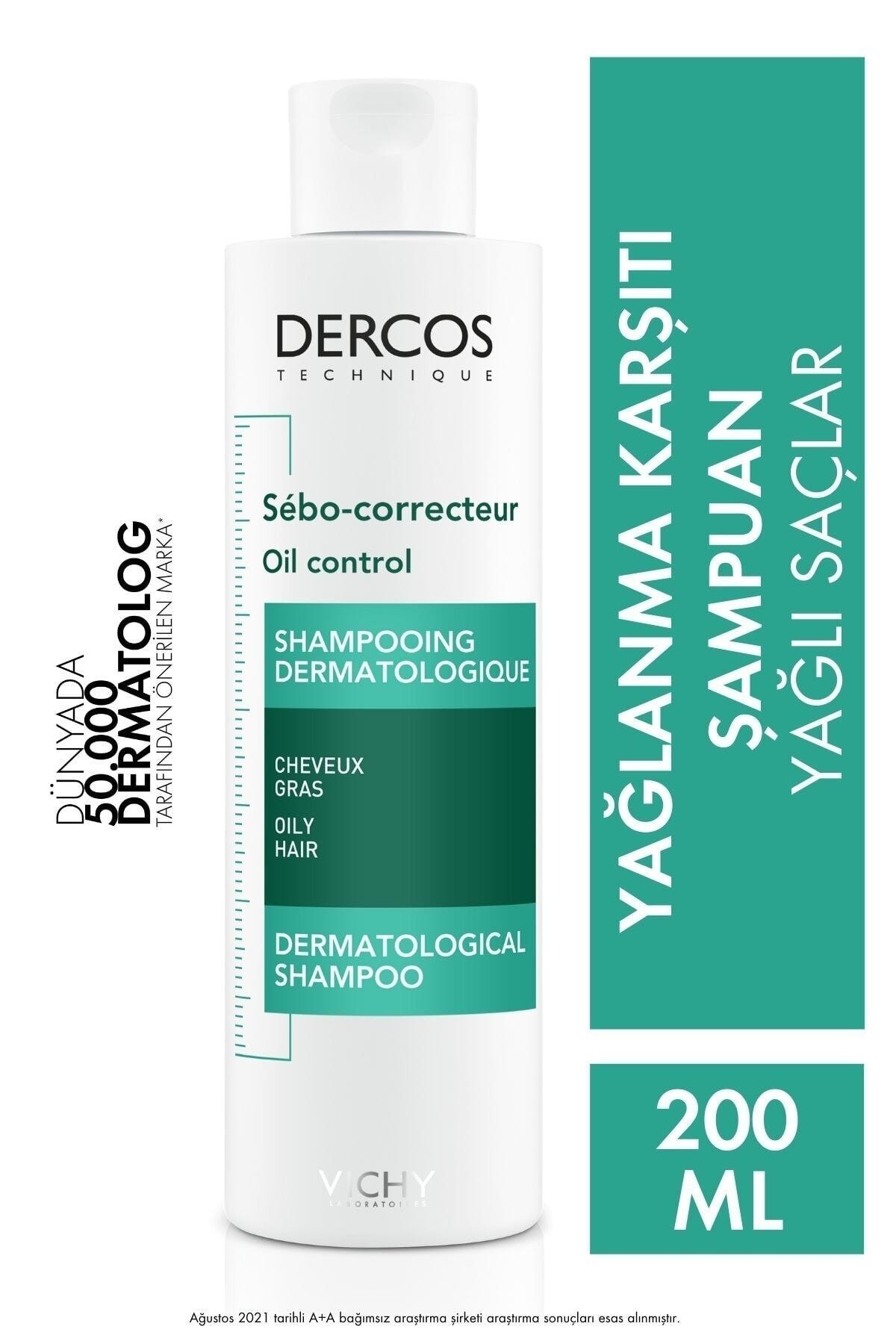 Vichy Dercos Sebo Correcteur Şampuan Sebum Karşıtı 200 ml