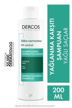 Vichy Dercos Sebo Correcteur Şampuan Sebum Karşıtı 200 ml