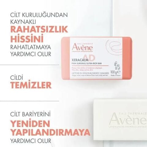 Avène Xeracalm A.D Yüz ve Vücut Temizleyici Sabun 100 gr