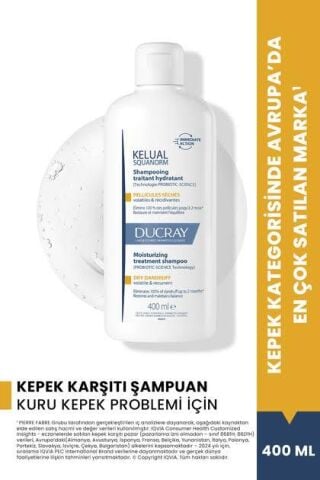 Ducray Kelual Squanorm Dry Dandruff Shampoo 400 ml
