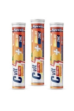Apexis C Vit 1000 mg + D3 + Zinc 20 Efervesan Tablet 3 Kutu