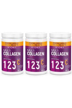 Voonka Multi Collagen Powder 500 Gr 3 Kutu