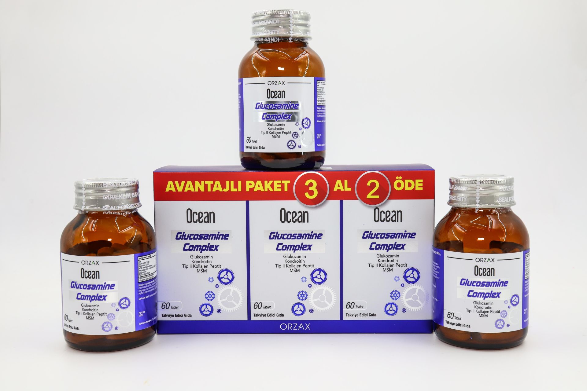 Ocean Glucosamine Complex 180 Kapsül - 3 Al 2 Öde