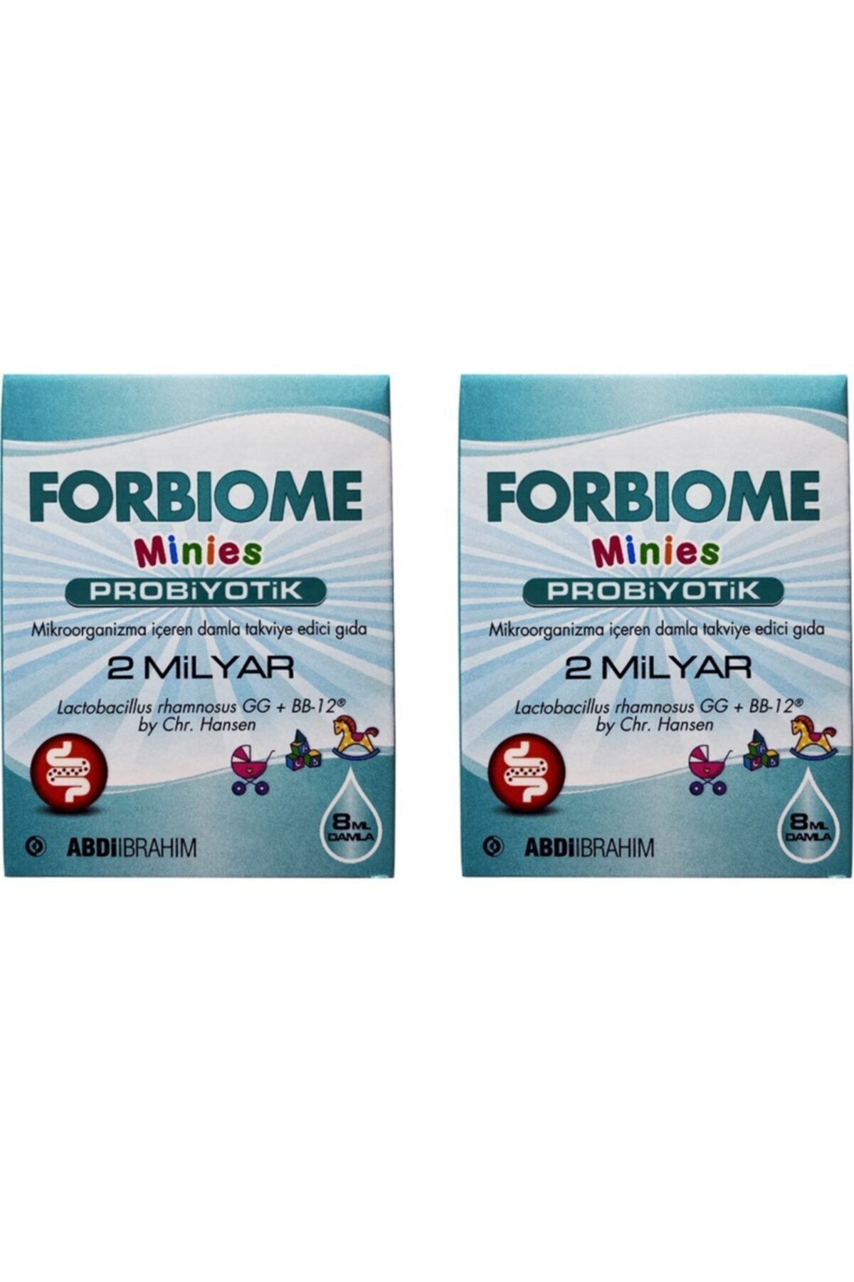 Forbiome Minies Probiyotik Damla 8 ml 2 Kutu