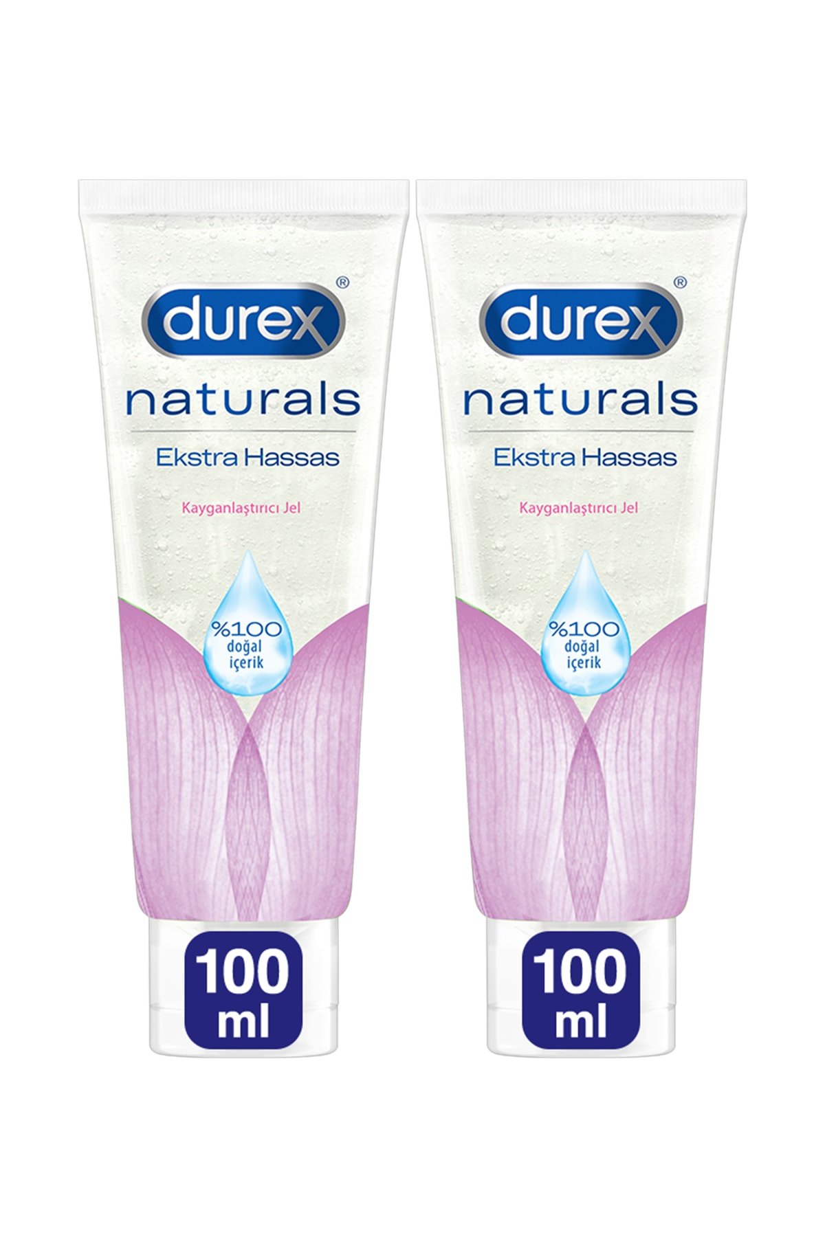 Durex Naturals Ekstra Hassas Kayganlaştırıcı Jel 100 ml 2 Kutu