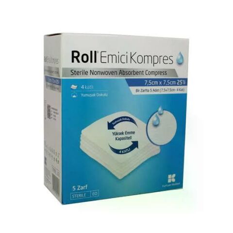 Roll Emici Kompres 7.5 cm x 7.5 cm 25'li