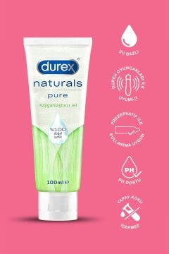 Durex Naturals Pure Kayganlaştırıcı Jel 100 ml 2 Kutu