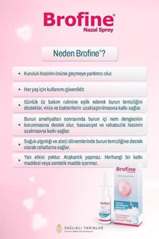Brofine Xylitol İçeren Burun Spreyi 20 ml