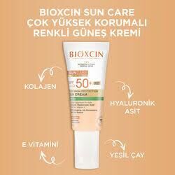 Bioxcin Sun Care Güneş Krem Renkli Yüksek Korumalı Yağlı Ciltler İçin SPF50+  50 ml