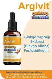 Argivit Ginkgo Kids & Adult Damla Ginkgo Biloba İçeren Takviye Edici Gıda 30 ml