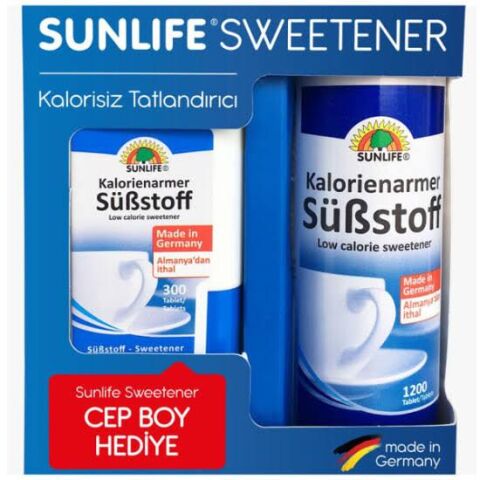 Sunlife Substoff Tatlandırıcı 1200 Tablet +  300 Tablet Hediye