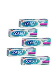 Corega Süper Diş Protezi Yapıştırıcı Tat İçermez Krem 40 gr 5 Kutu