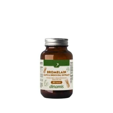 Dinamis Bromelain Mate & Broccoli Extract 30 Kapsül