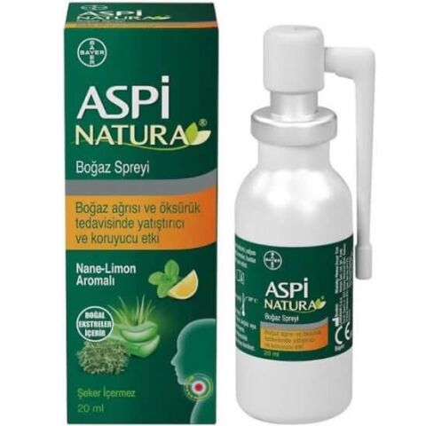 Aspinatura Nane ve Limon Boğaz Spreyi 20 ml