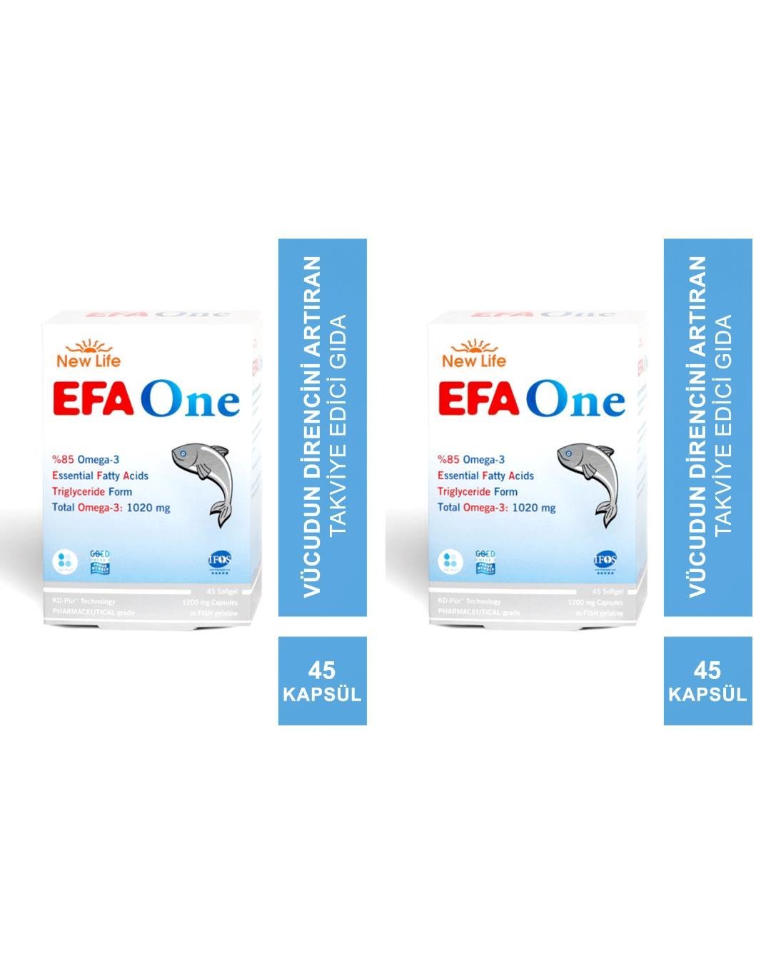 New Life EFA One 45 Softgel 2 Kutu