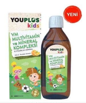 Youplus Kids VM Multivitamin ve Mineral Kompleksi 150 ml