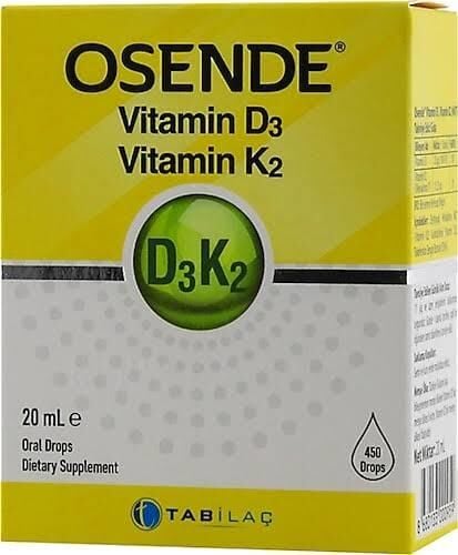 Osende Vitamin D3 K2 Damla 20 ml