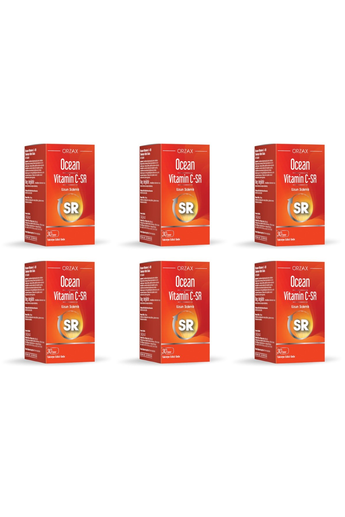 Ocean Vitamin C-SR 500 Mg 30 Tablet 6 Kutu