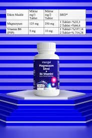 Maxigal Magnezyum Sitrat + B6 Vitamini 120 Tablet