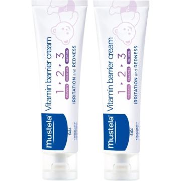 Mustela Vitamin Barrier 1.2.3 Pişik Kremi 100 ml 2 Kutu