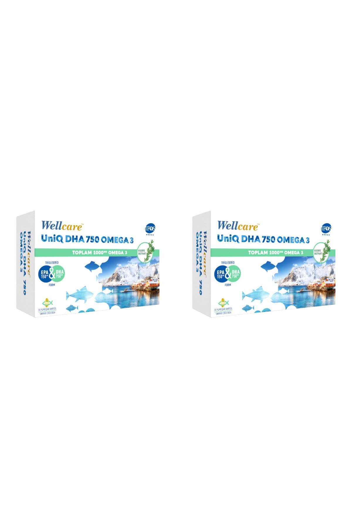 Wellcare Uniq 750 Omega 3 30 Kapsül 2 Kutu
