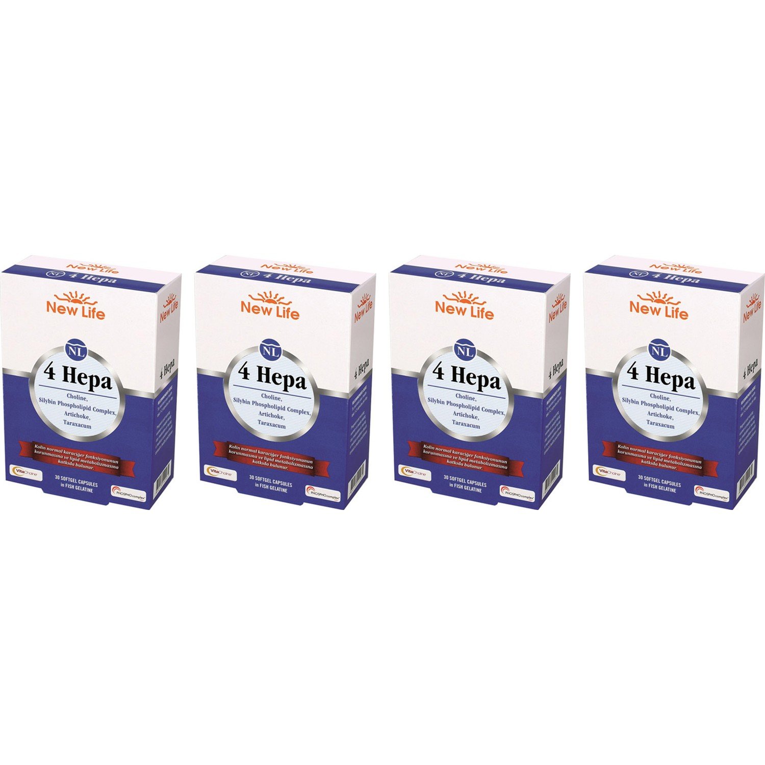 New Life 4 Hepa 30 Softgel Kapsül 4 Kutu