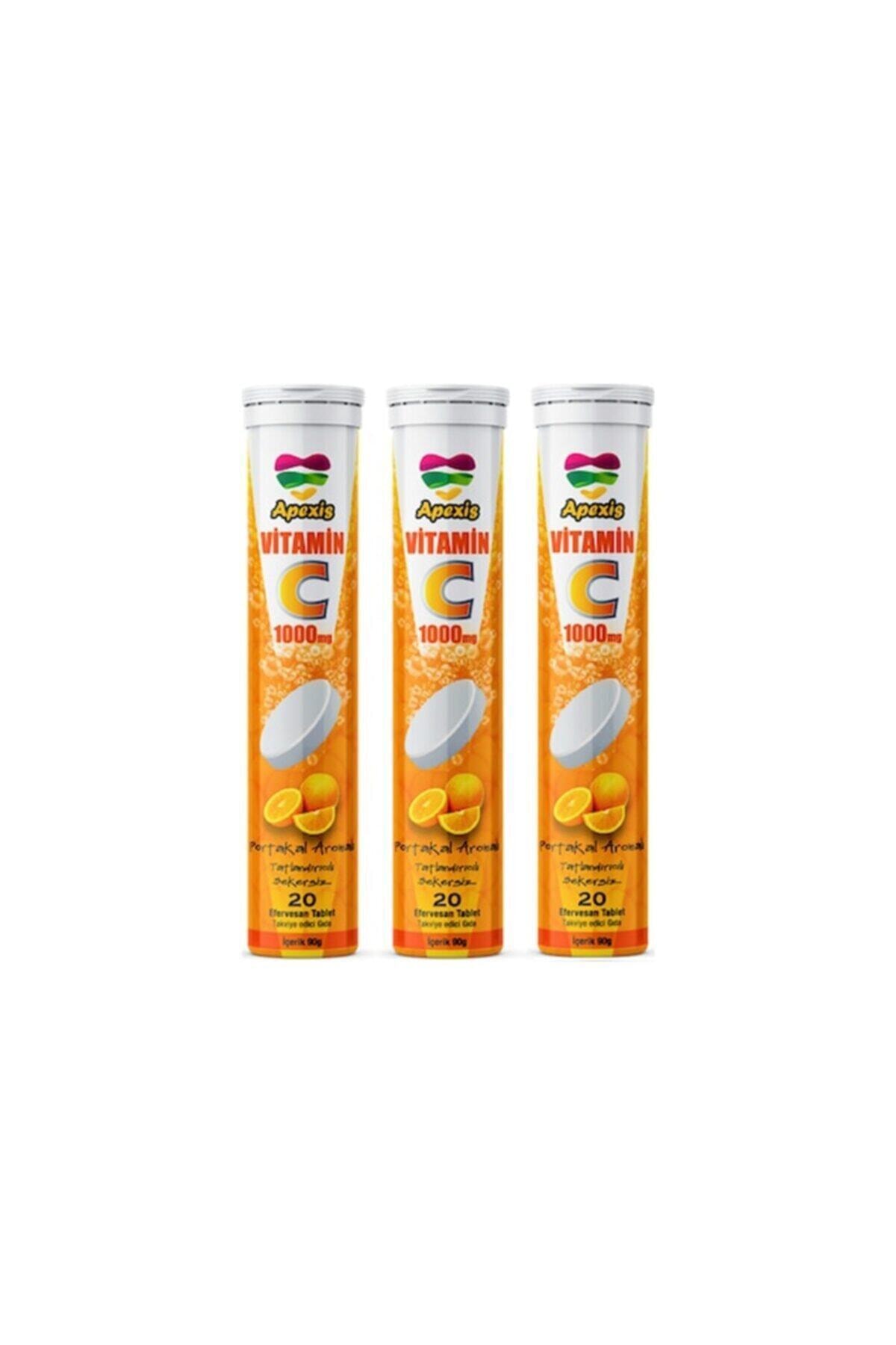 Apexis Vitamin C 1000 mg 20 Efervesan Tablet 3 Kutu