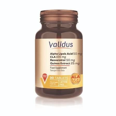 Validus Alfa Lipoic Acid Cla Resveratrol 30 Tablet