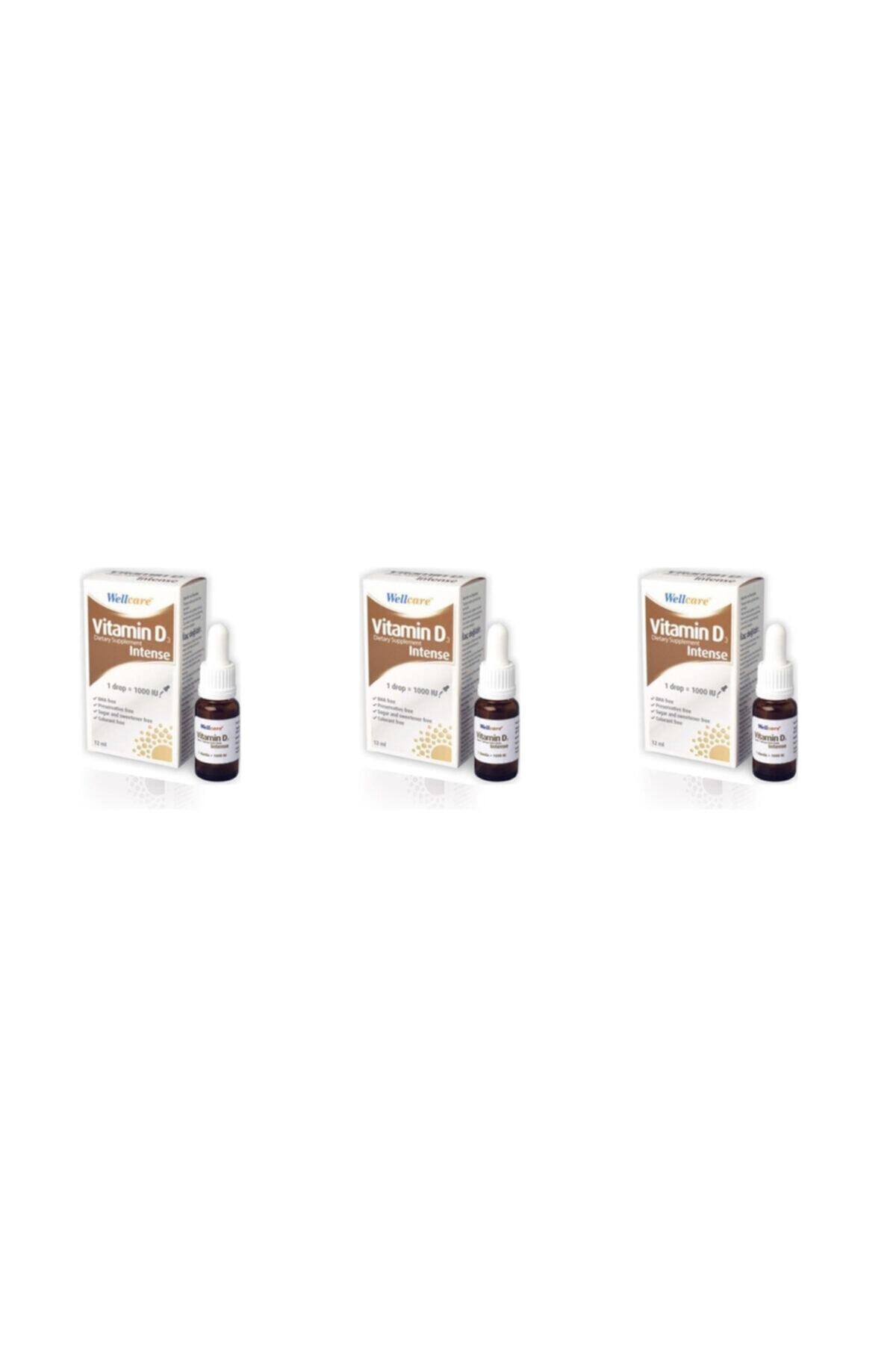 Wellcare Vitamin D3 Intense 1000 IU 12 ml 3 Kutu