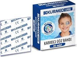 Kurmed Optik Çocuk Göz Pedi Erkek 20 Adet