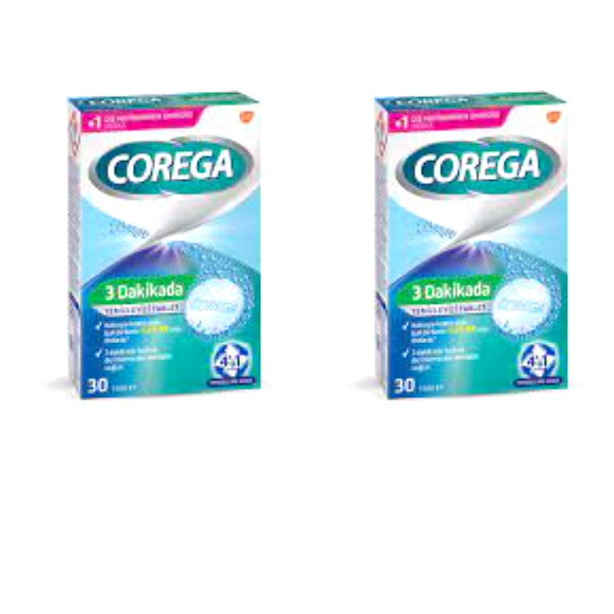 Corega Temizliyici 30 Tablet 2 Kutu