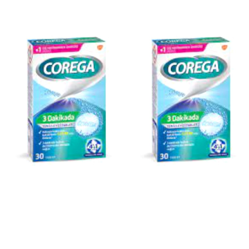 Corega Temizliyici 30 Tablet 2 Kutu