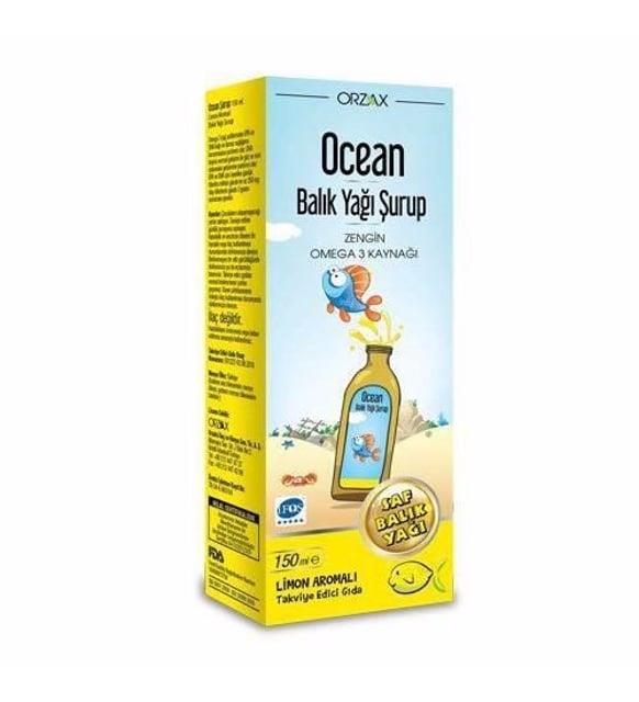 Ocean Limon Aromalı Balık Yağı Şurup 150 Ml
