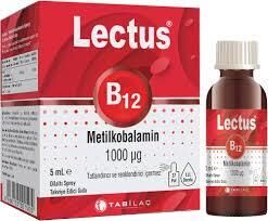 Lectus Metilkobalamin B12 Dil Altı Sprey 5 ml