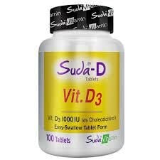 Suda Vitamin D3 1000 IU 100 Tablet