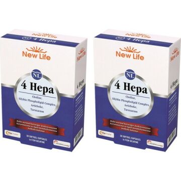New Life 4 Hepa 30 Softgel Kapsül 2 Kutu