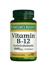 Nature's Bounty B-12 1000 mcg 60 Dilaltı Tableti