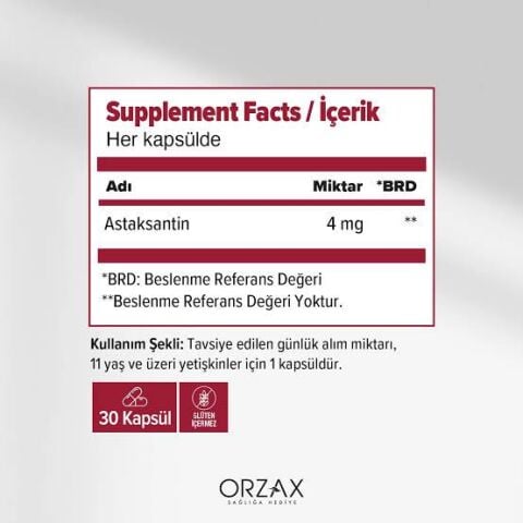 Ocean Astaksantin 30 Kapsül