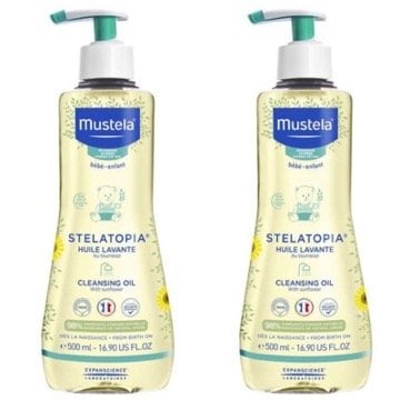 Mustela Stelatopia Huile Lavante Cleansing Oil 500 ml 2 Kutu