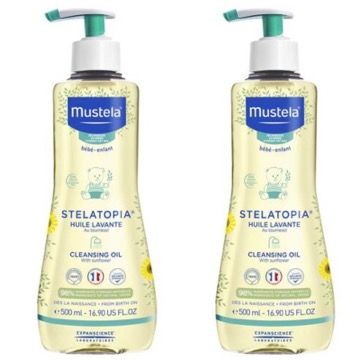 Mustela Stelatopia Huile Lavante Cleansing Oil 500 ml 2 Kutu